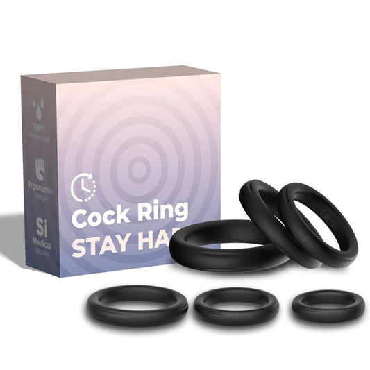 ANELLI DI CHIUSURA IN SILICONE NERO - CHARME VIBE
