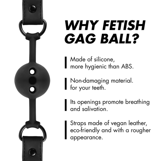 BALL GAG IN SILICONE TRASPIRANTE -CHARME VIBE