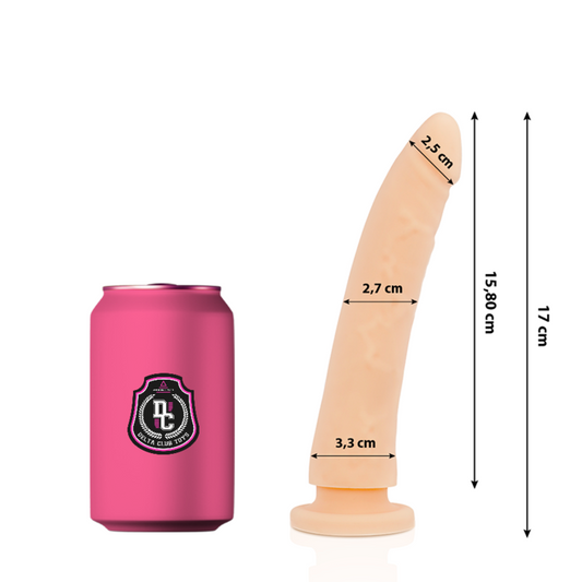 GIOCATTOLI DILDO SILICONE MEDICO NATURALE 17 CM O 3 CM - CHARME VIBE