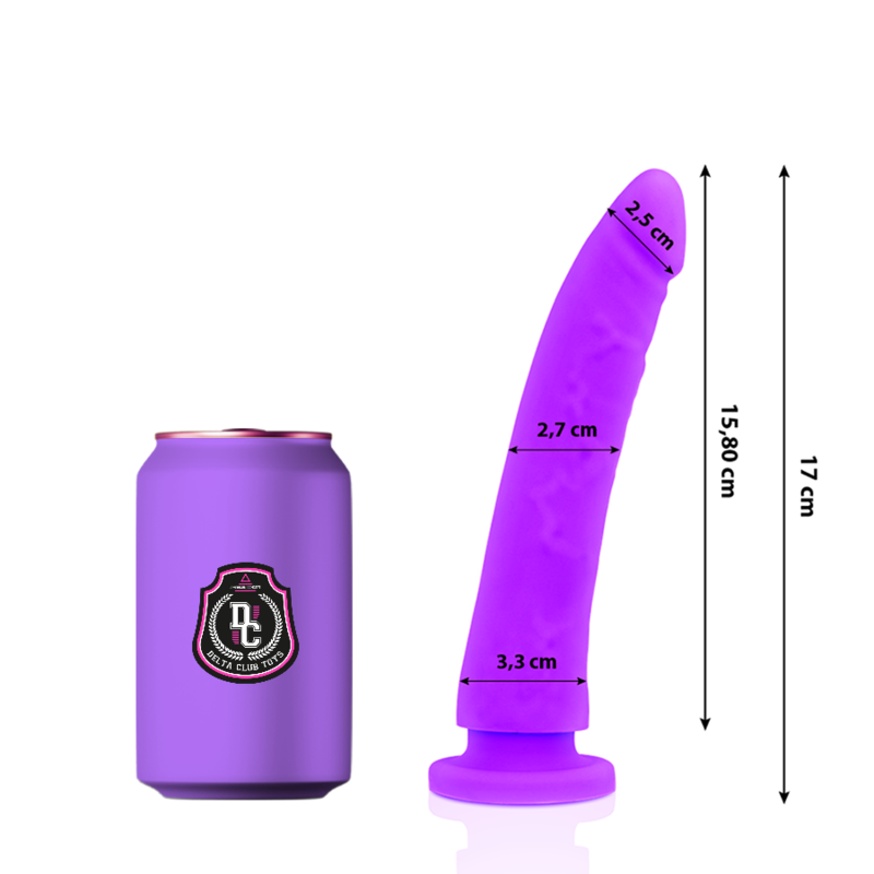 TOYS DILDO MEDICO LILLA IN SILICONE 17 CM O 3 CM - CHARME VIBE