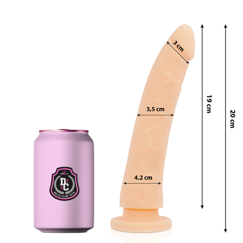 TOYS DILDO NATURALE IN SILICONE MEDICO 20 CM O 4 CM - CHARME VIBE