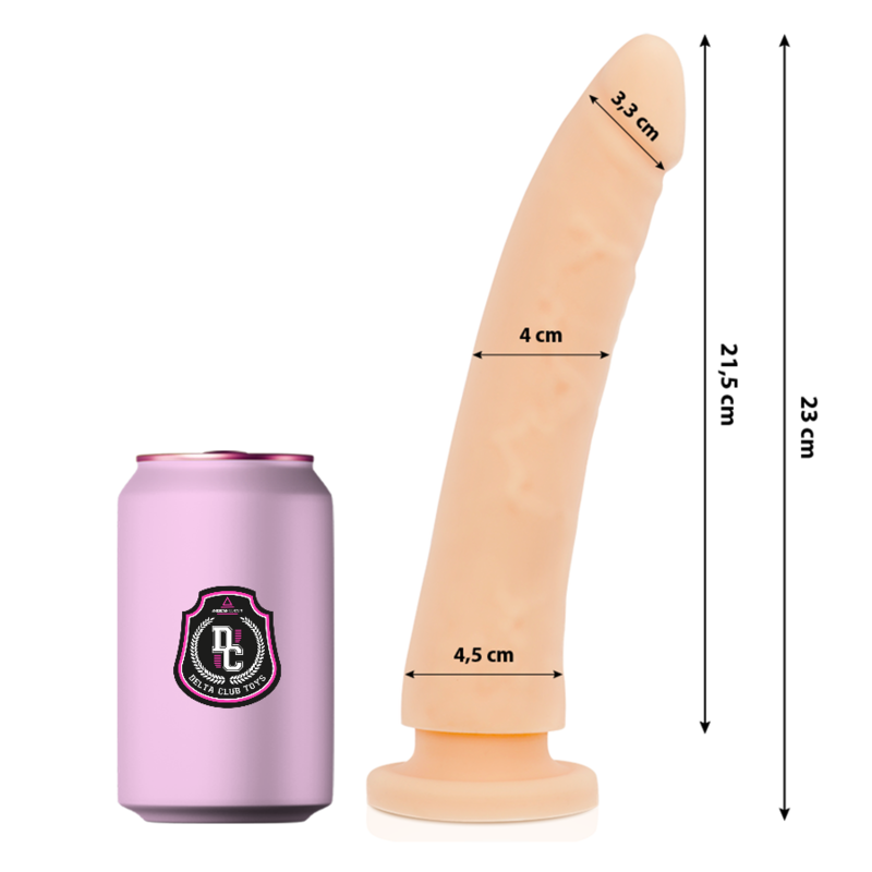 TOYS DILDO NATURALE IN SILICONE MEDICO 23 CM O 4.5 CM - CHARME VIBE