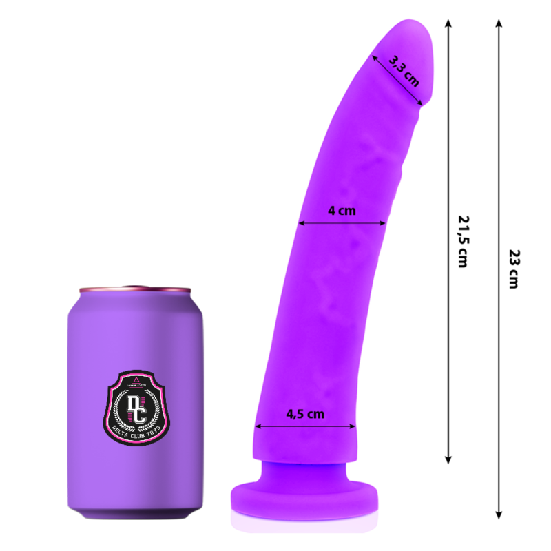 TOYS DILDO MEDICO LILLA IN SILICONE 23 CM O 4.5 CM - CHARME VIBE