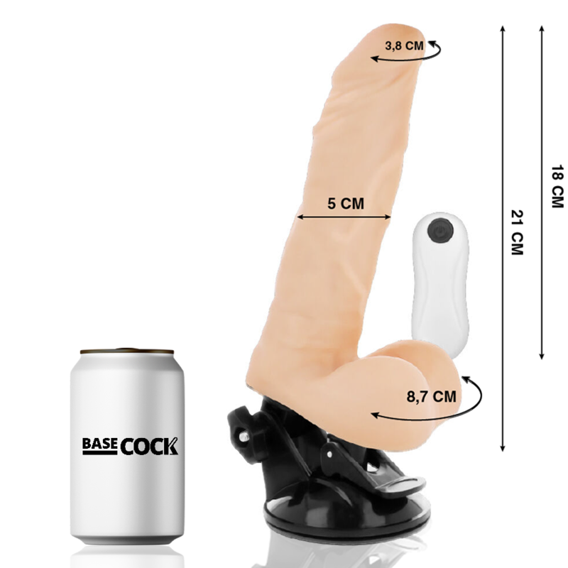 VIBRATORE ARTICOLABILE TELECOMANDO NATURALE 21 CM O 5 CM - CHARME VIBE