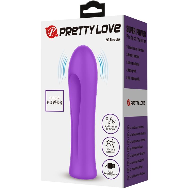 VIBRATORE ALFREDA SUPER POWER AQUA VIOLA - CHARME VIBE
