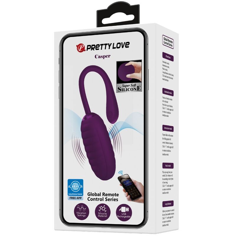UOVO VIBRANTE RICARICABILE CASPER VIOLA - CHARME VIBE