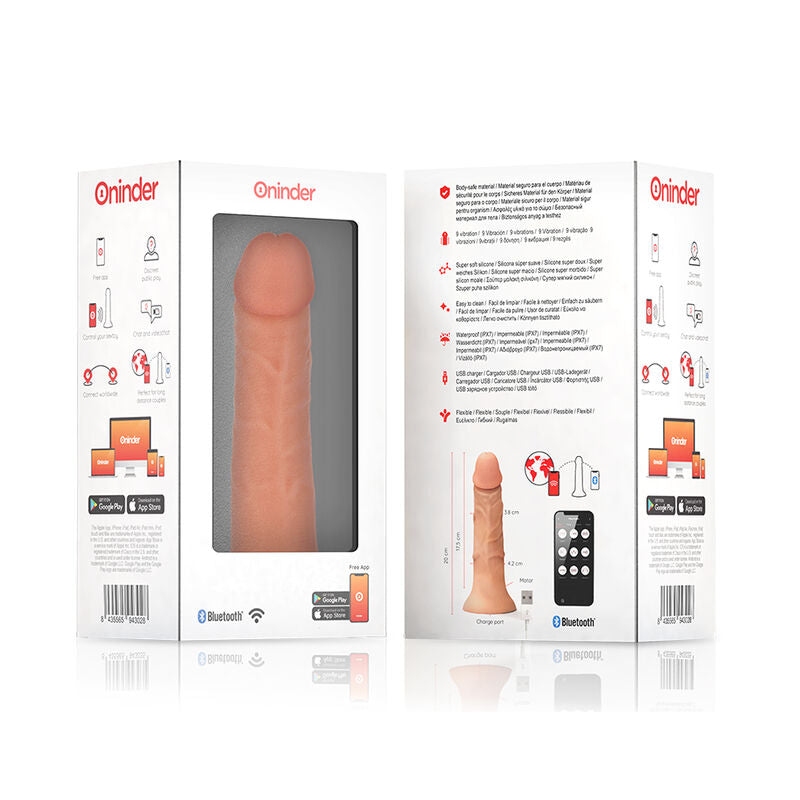 DILDO VIBRATORE MEDIO BOGOTÁ 9 VELOCITÀ NATURALE 22 CM O 4.5 CM - APP GRATUITA - CHARME VIBE