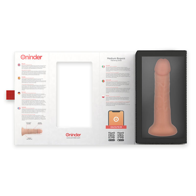 DILDO VIBRATORE MEDIO BOGOTÁ 9 VELOCITÀ NATURALE 22 CM O 4.5 CM - APP GRATUITA - CHARME VIBE