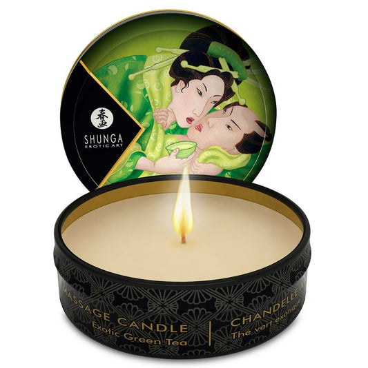 MINI CARESS BY CANDELIGHT CANDELA DA MASSAGGIO T VERDE 30 ML - CHARME VIBE