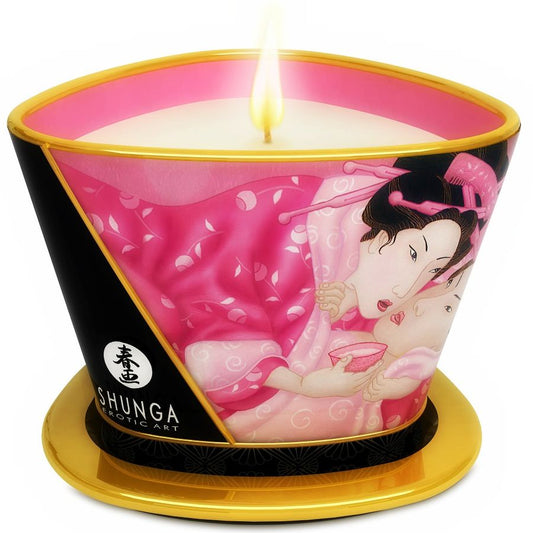 MINI CARESS BY CANDELIGHT CANDELA DA MASSAGGIO AFRODISIACA ALLE ROSE 170 ML - CHARME VIBE