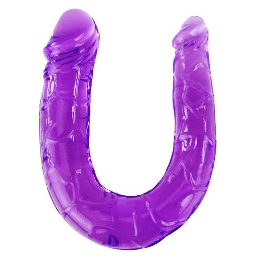 DOPPIO DILDO IN JELLY FLESSIBILE LILLA - CHARME VIBE