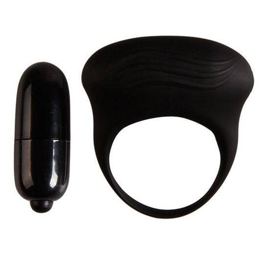 ANELLO VIBRATORE NERO BERTRAM - CHARME VIBE