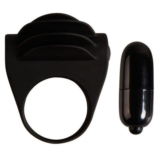 ANELLO VIBRATORE NERO CHESTER - CHARME VIBE