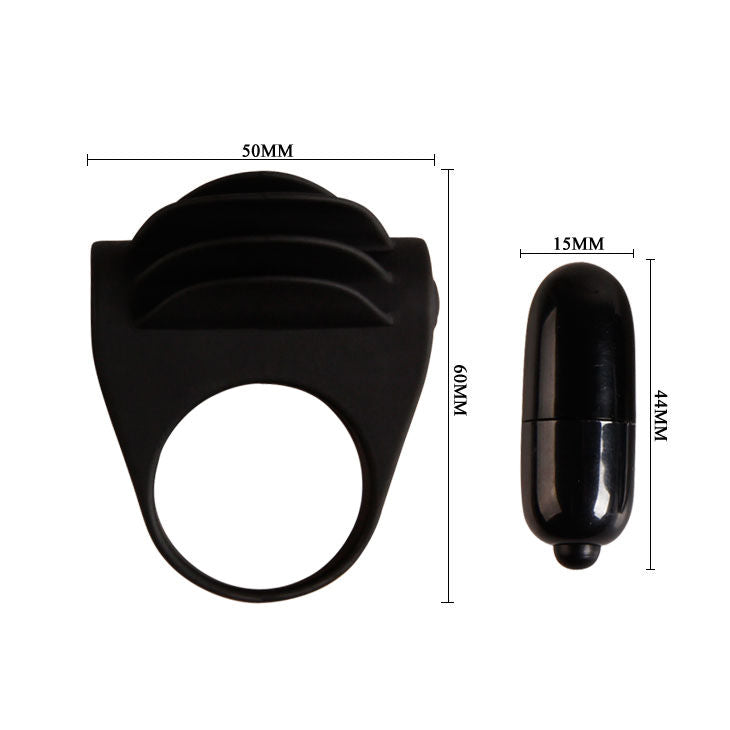 ANELLO VIBRATORE NERO CHESTER - CHARME VIBE