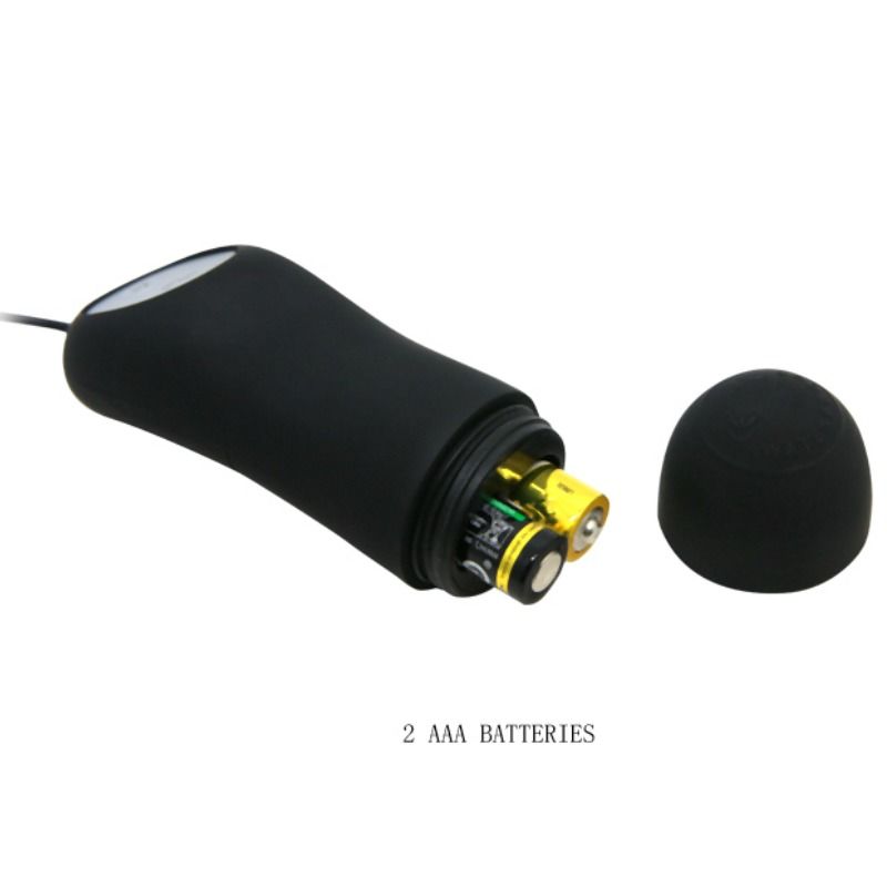 PLUG ANALE IN SILICONE 12 MODALIT DI VIBRAZIONE NERO - CHARME VIBE