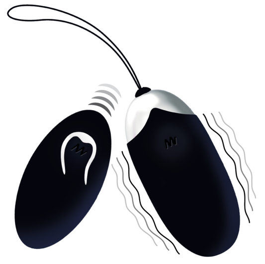 UOVO VIBRANTE FLIPPY II CON TELECOMANDO NERO - CHARME VIBE