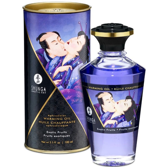 OLIO DA MASSAGGIO EFFETTO CALORE SAPORE DI FRUTTA ESOTICA 100 ML - CHARME VIBE