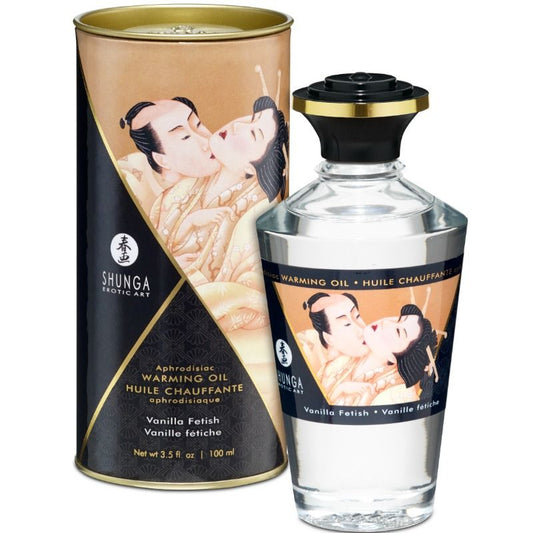 OLIO DA MASSAGGIO EFFETTO CALDO AL GUSTO VANIGLIA FETISH 100 ML - CHARME VIBE