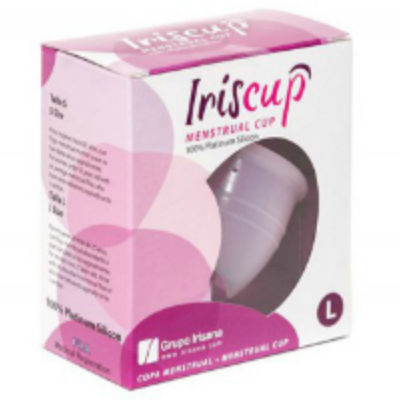 IRISCUP - COPPA MESE GRANDE ROSA + SACCHETTO STERILIZZATORE GRATUITO - CHARME VIBE