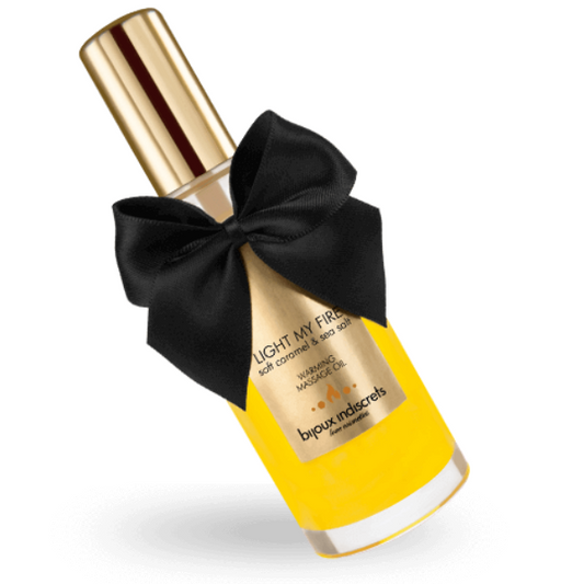 OLIO DA MASSAGGIO EFFETTO CALDO AROMA CARAMELLO - CHARME VIBE