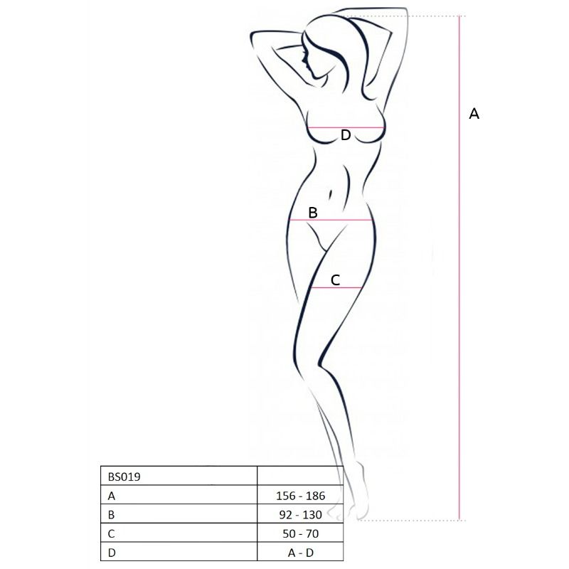 WOMAN BS019 BODYSTOCKING NERO TAGLIA UNICA - CHARME VIBE