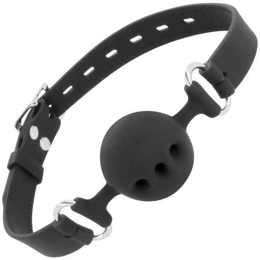 BAVAGLINO IN SILICONE TRASPIRANTE NERO -CHARME VIBE