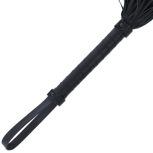 FRUSTA BONDAGE NERA 42CM IN PELLE - CHARME VIBE