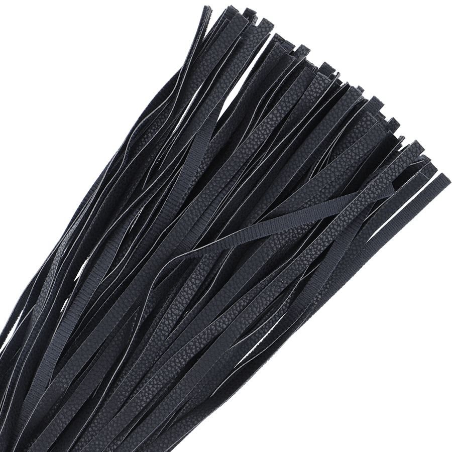 FRUSTA BONDAGE NERA 42CM IN PELLE - CHARME VIBE