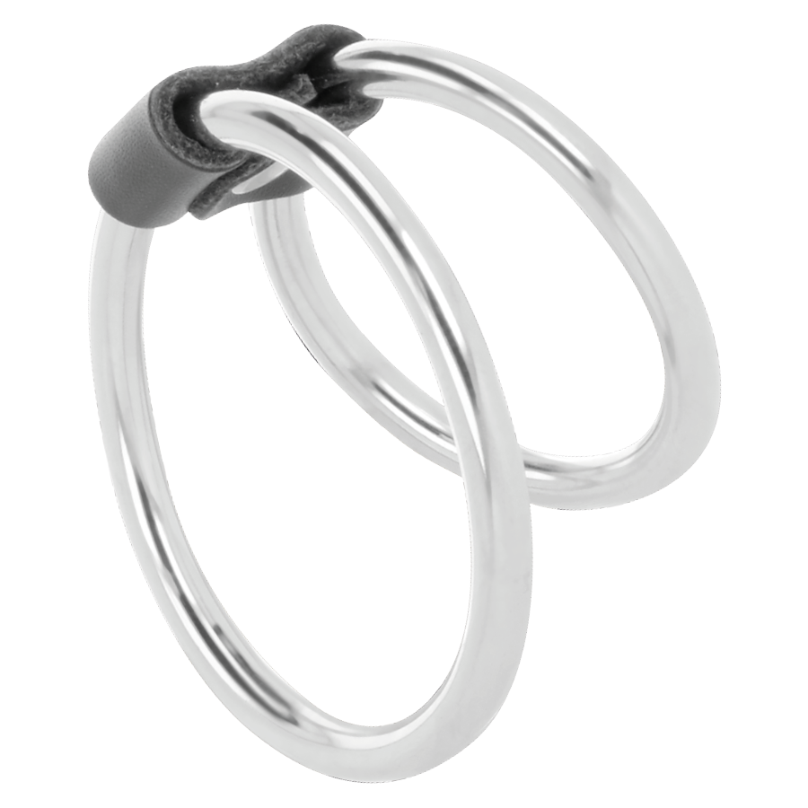 ANELLO PER PENE DOPPIO IN METALLO - CHARME VIBE