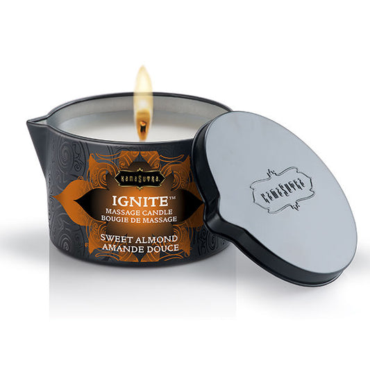 KAMASUTRA - CANDELA DA MASSAGGIO ALLA MANDORLA MEDITERRANEA 170GR - CHARME VIBE
