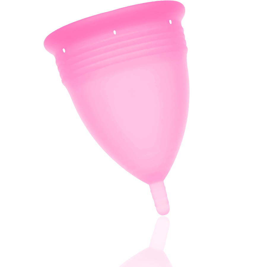 COPPA MESTRUALE IN SILICONE FDA ROSA - TAGLIA L - CHARME VIBE