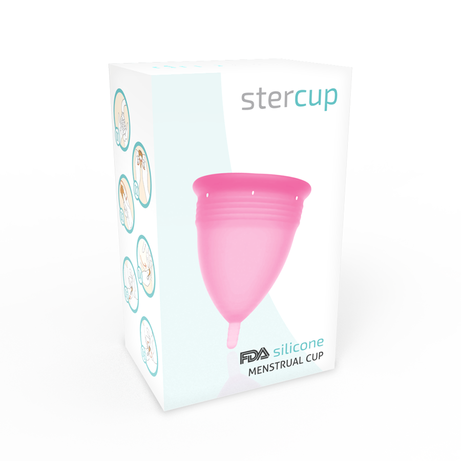 COPPA MESTRUALE IN SILICONE FDA ROSA - TAGLIA L - CHARME VIBE