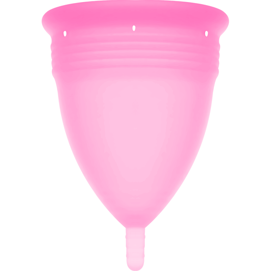 COPPA MESTRUALE IN SILICONE FDA ROSA - TAGLIA L - CHARME VIBE