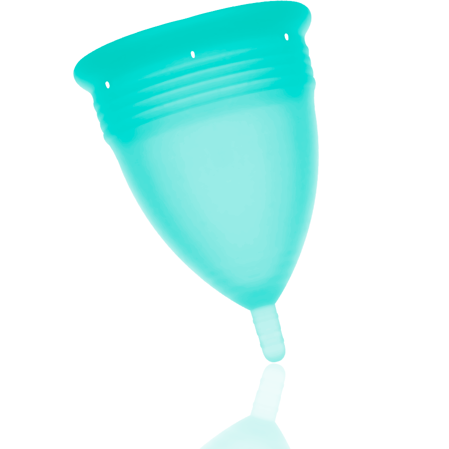 COPPA MESTRUALE IN SILICONE FDA ACQUAMARINA - TAGLIA L - CHARME VIBE