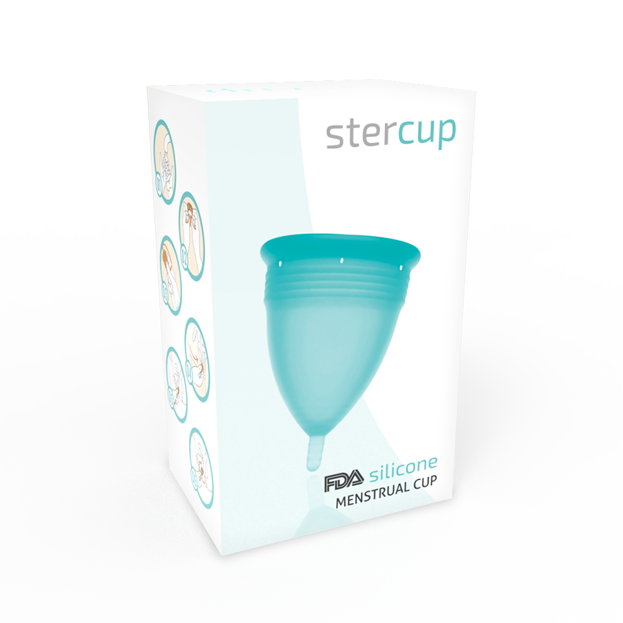 COPPA MESTRUALE IN SILICONE FDA ACQUAMARINA - TAGLIA L - CHARME VIBE