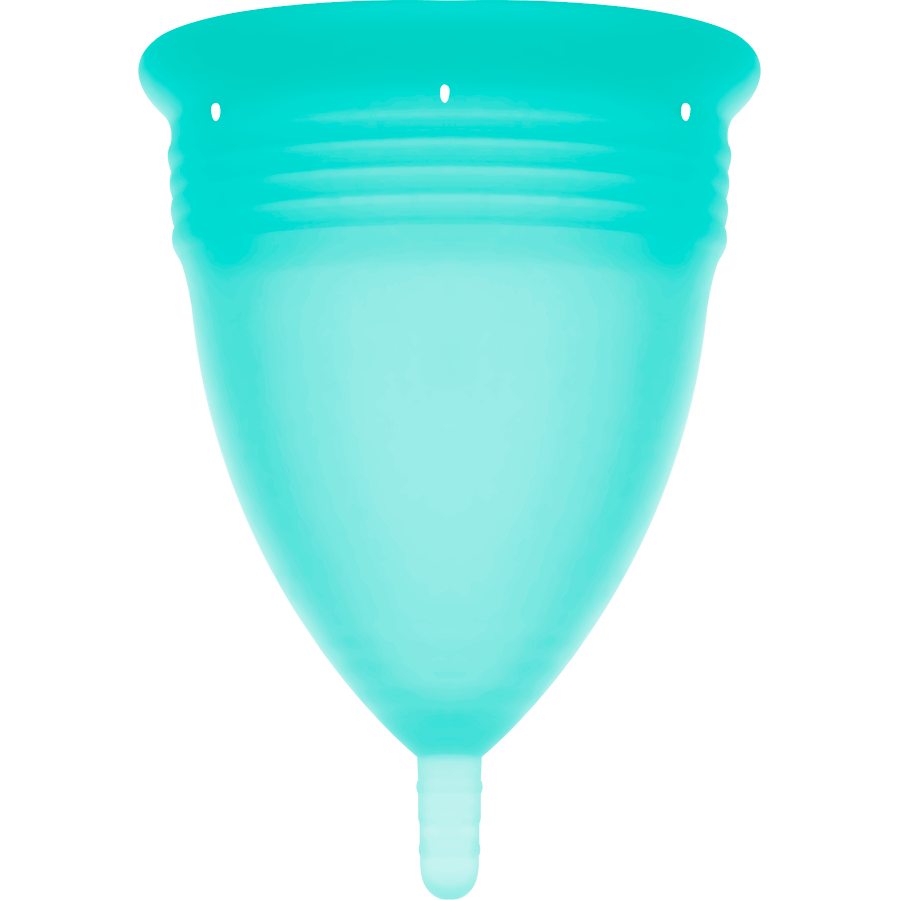 COPPA MESTRUALE IN SILICONE FDA ACQUAMARINA - TAGLIA L - CHARME VIBE