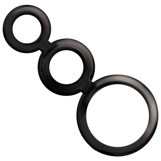 SET DI ANELLI PER PENE - FUMO - CHARME VIBE