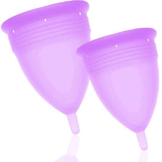 COPPA MESTRUALE IN SILICONE FDA TAGLIA S + L LILLA - CHARME VIBE