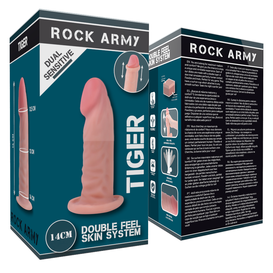DUAL DENSITY TIGER 14 CM O 4.46 CM - CHARME VIBE