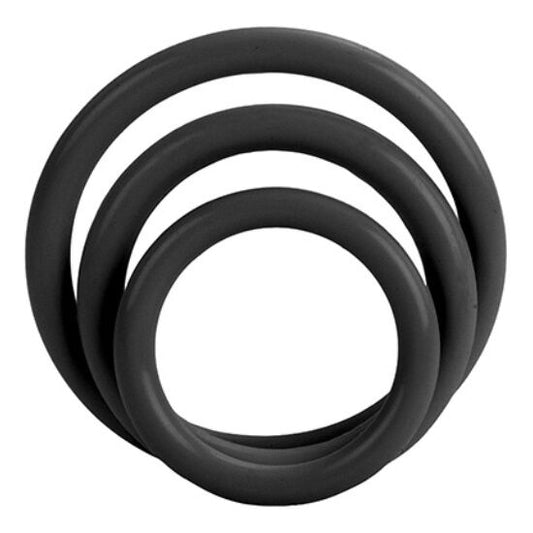 TRI-ANELLI NERO - CHARME VIBE