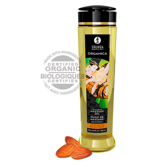 OLIO DA MASSAGGIO ALLE MANDORLE BIOLOGICO 240 ML - CHARME VIBE