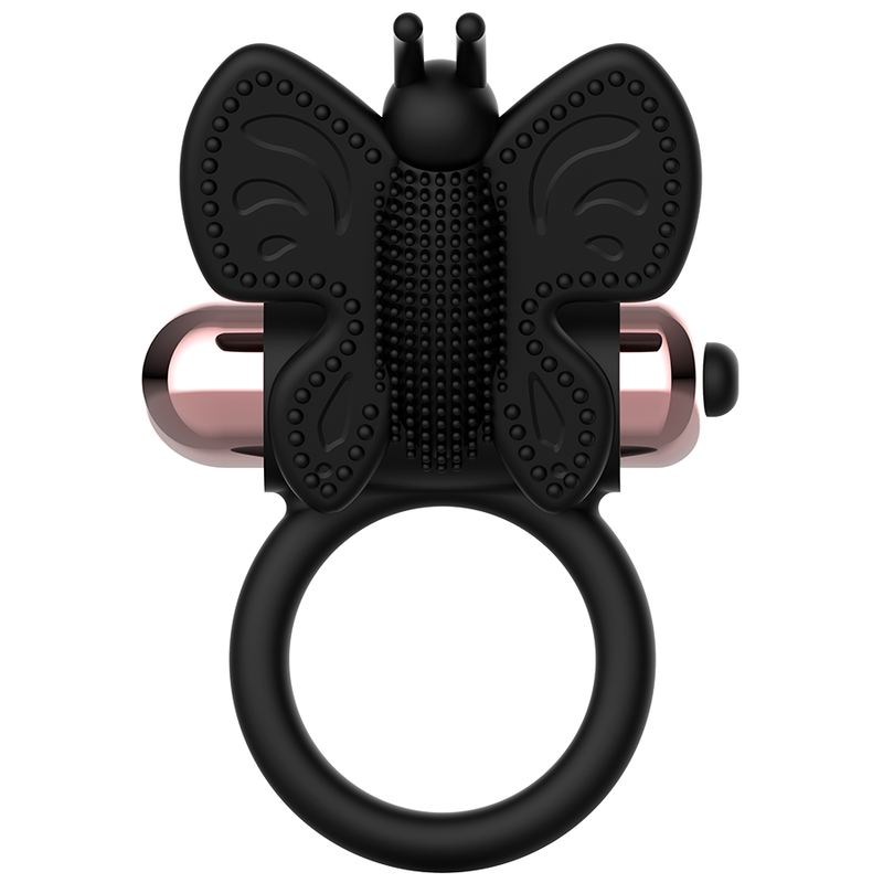ANELLO PENE FARFALLA CON VIBRATORE NERO/ORO - CHARME VIBE