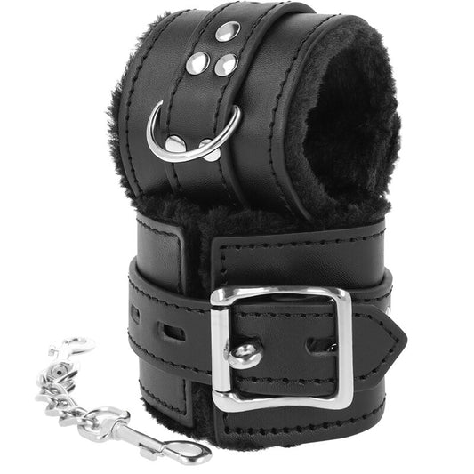 MANETTE BDSM RIVESTITE NERE - CHARME VIBE