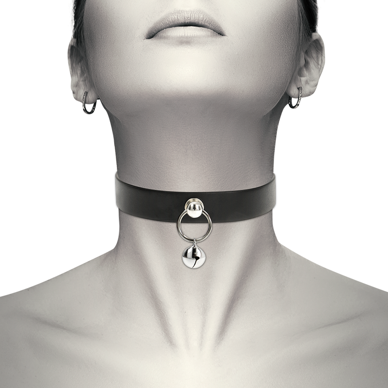 COLLANA IN PELLE VEGANA ACCESSORIO DONNA SONAGLIO/CERCHIO - CHARME VIBE
