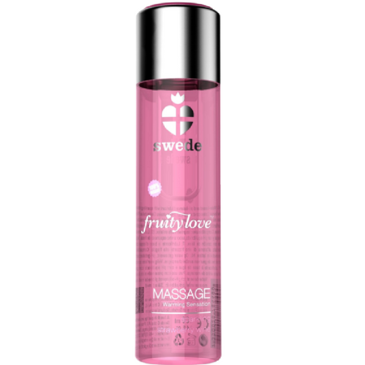 FRUITY LOVE EFFETTO RISCALDANTE OLIO DA MASSAGGIO VINO FRAGOLA FRAGOLA 120 ML - CHARME VIBE