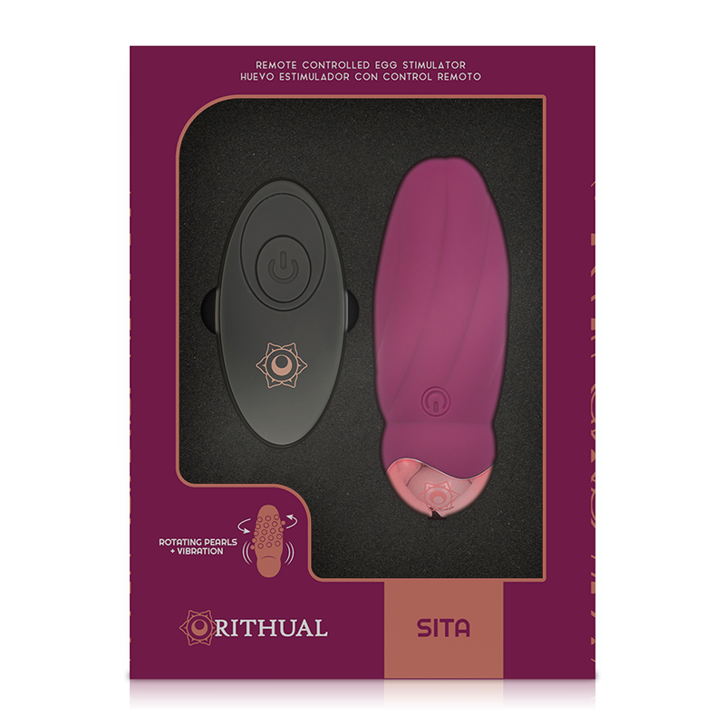 SITA EGG TELECOMANDO ROTAZIONE PERLINE + VIBRAZIONE - CHARME VIBE