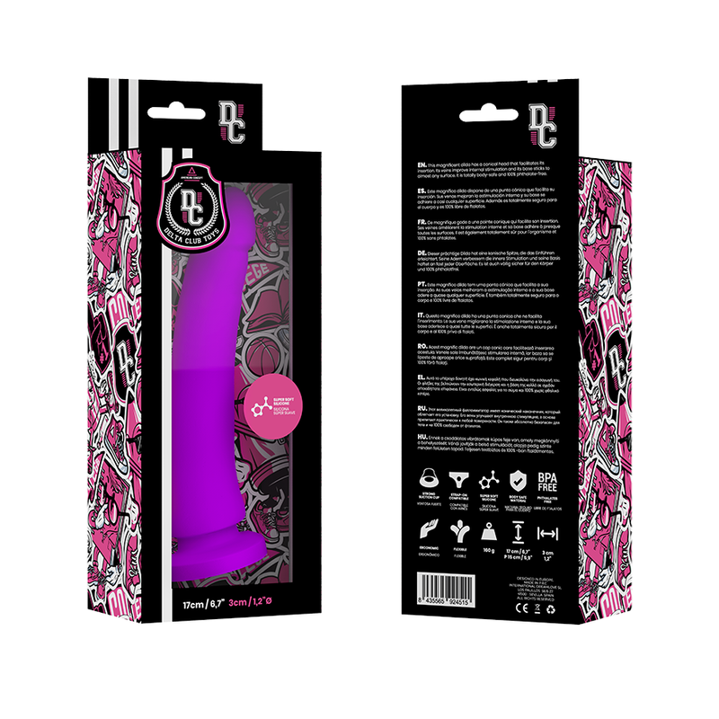 TOYS DILDO MEDICO LILLA IN SILICONE 17 CM O 3 CM - CHARME VIBE