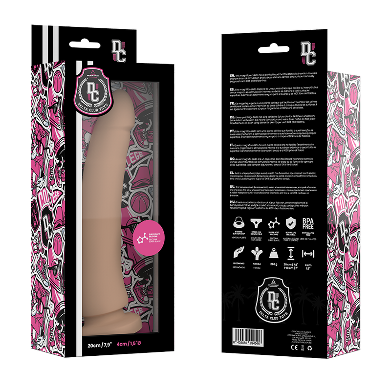 TOYS DILDO NATURALE IN SILICONE MEDICO 20 CM O 4 CM - CHARME VIBE