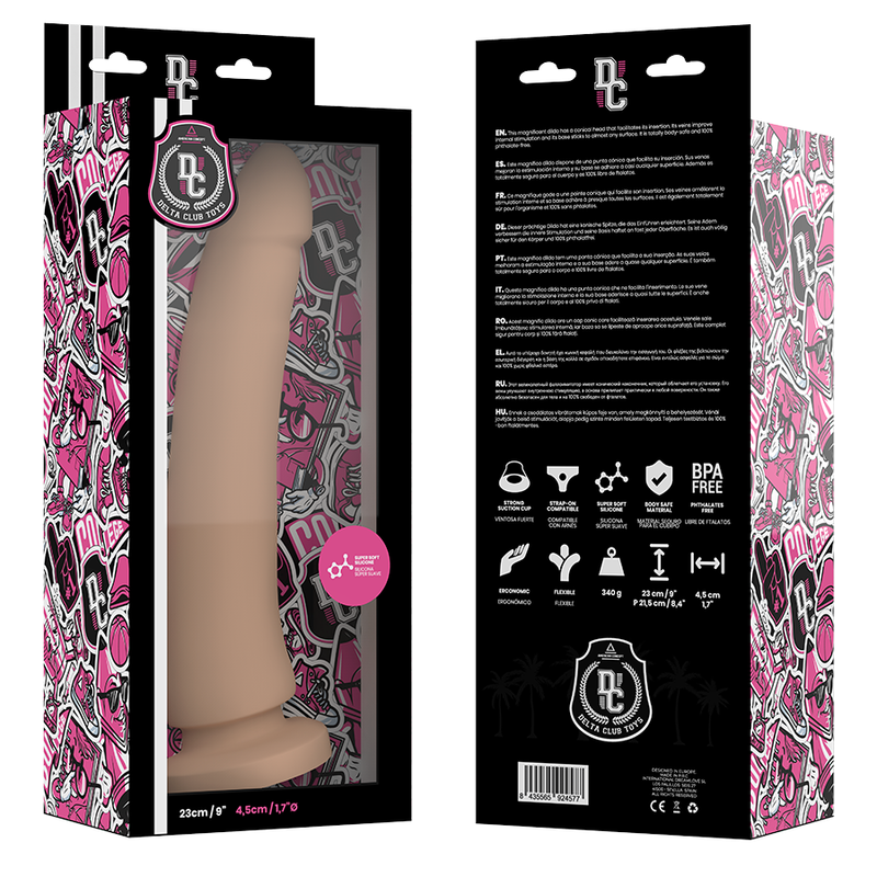 TOYS DILDO NATURALE IN SILICONE MEDICO 23 CM O 4.5 CM - CHARME VIBE