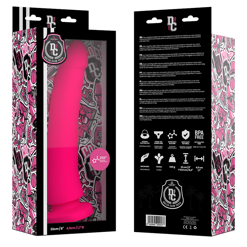 TOYS DILDO MEDICO ROSA IN SILICONE 23 CM O 4.5 CM - CHARME VIBE